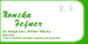 monika hefner business card